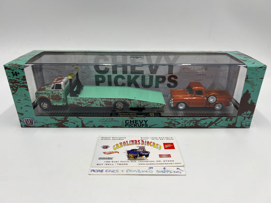 M2 Machines Auto Haulers 1968 Chevrolet C60 Truck & 1958 Chevrolet Apache Stepside R76