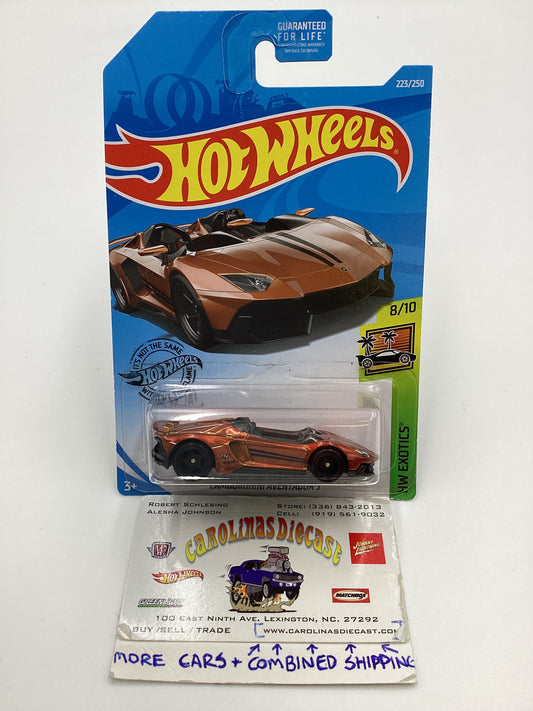 2019 Hot Wheels Super Treasure Hunt #223 Lamborghini Aventador J W/Protector