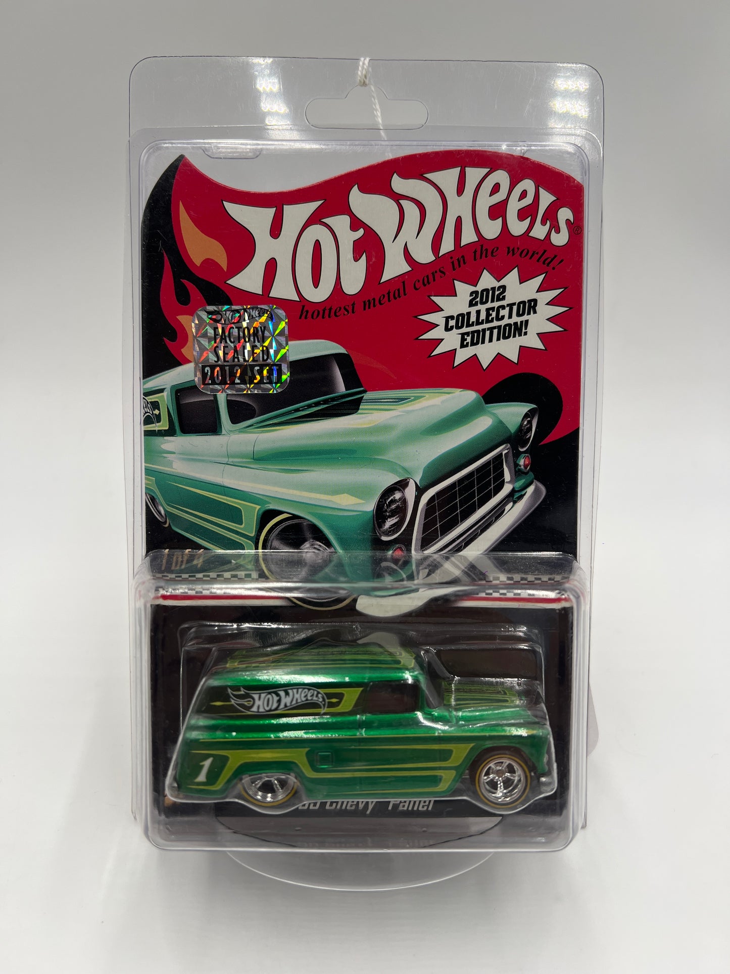 2012 Hot Wheels RLC Kmart Mail in #1 Factory Sealed 55 Chevy Panel Green W/Protector