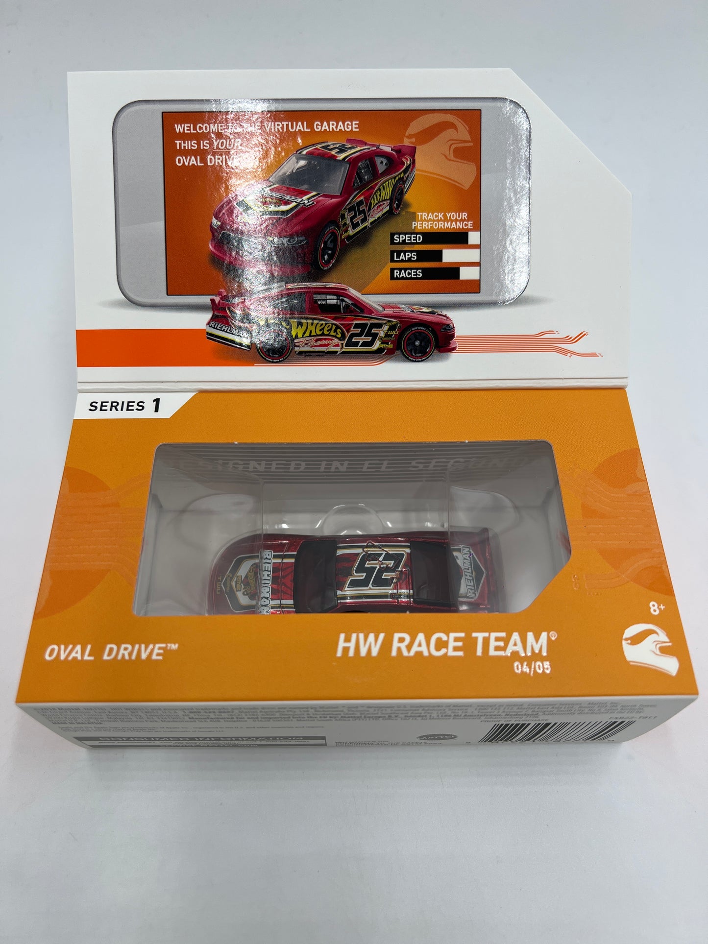 Hot Wheels iD Race Team Series 1 #4 Oval Drive Red Sealed