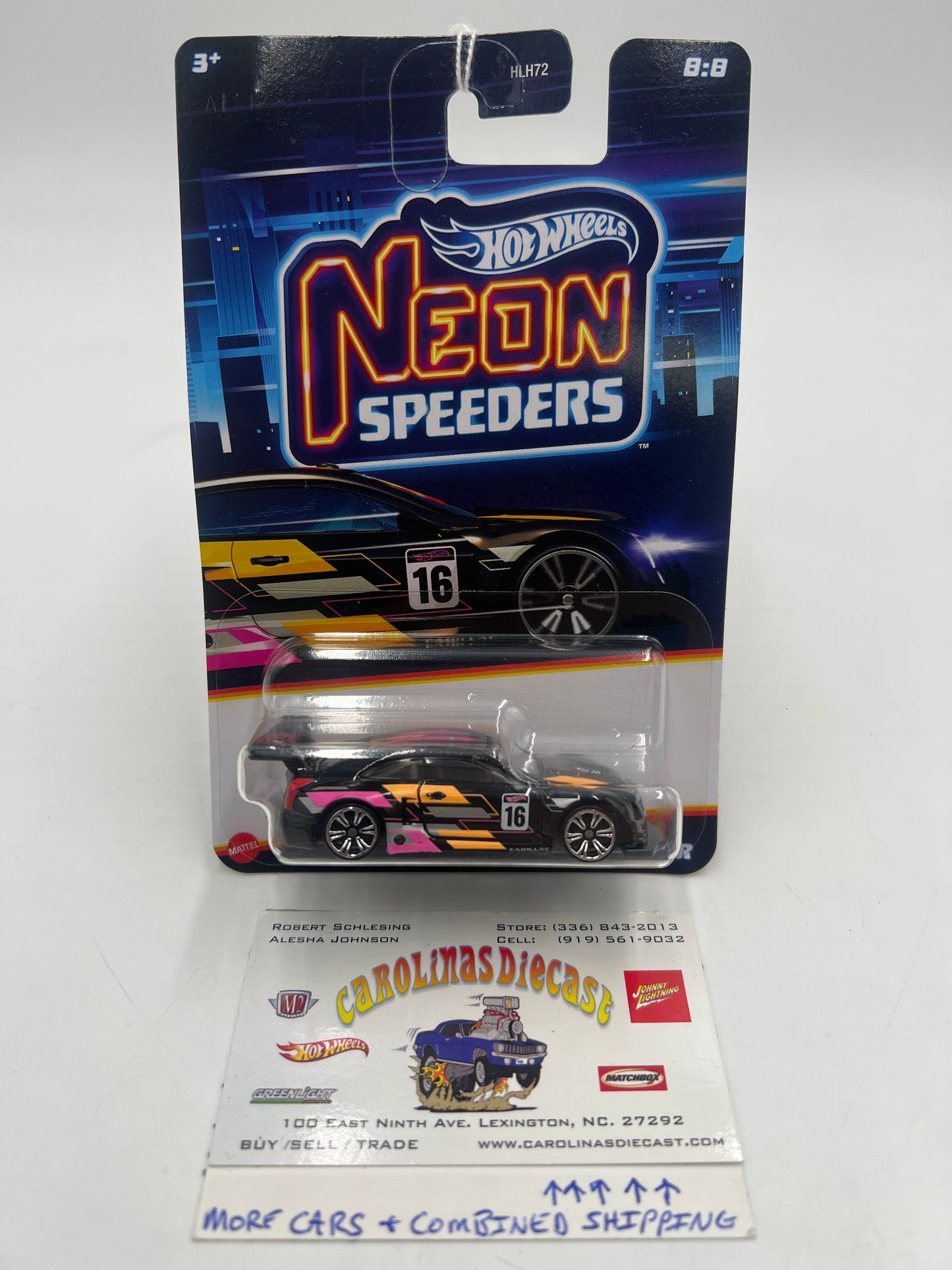 2024 Hot Wheels Neon Speeders 8/8 16 Cadillac ATS-V R 160S