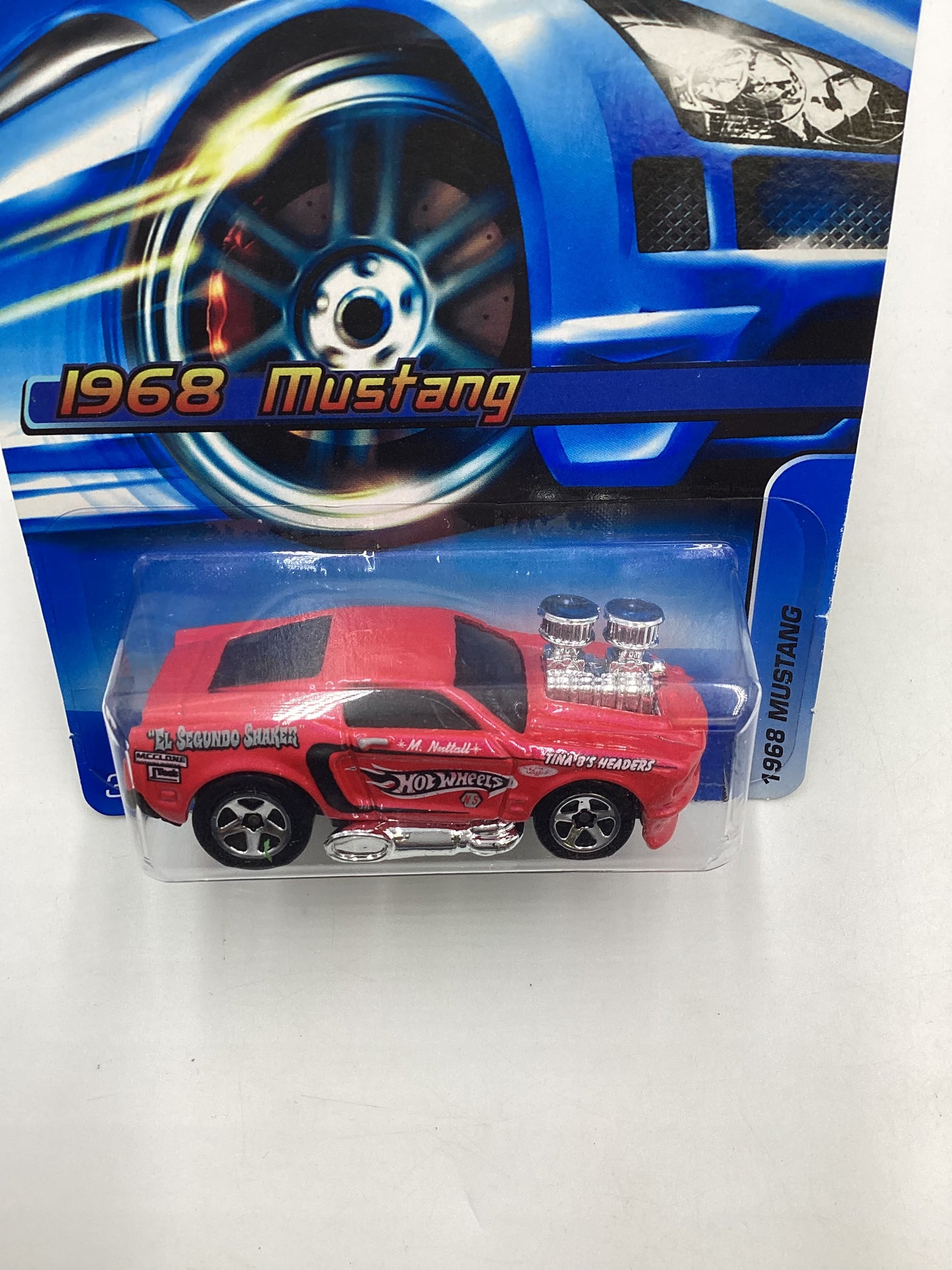 2006 Hot Wheels #128 1968 Mustang Tooned Pink 24B