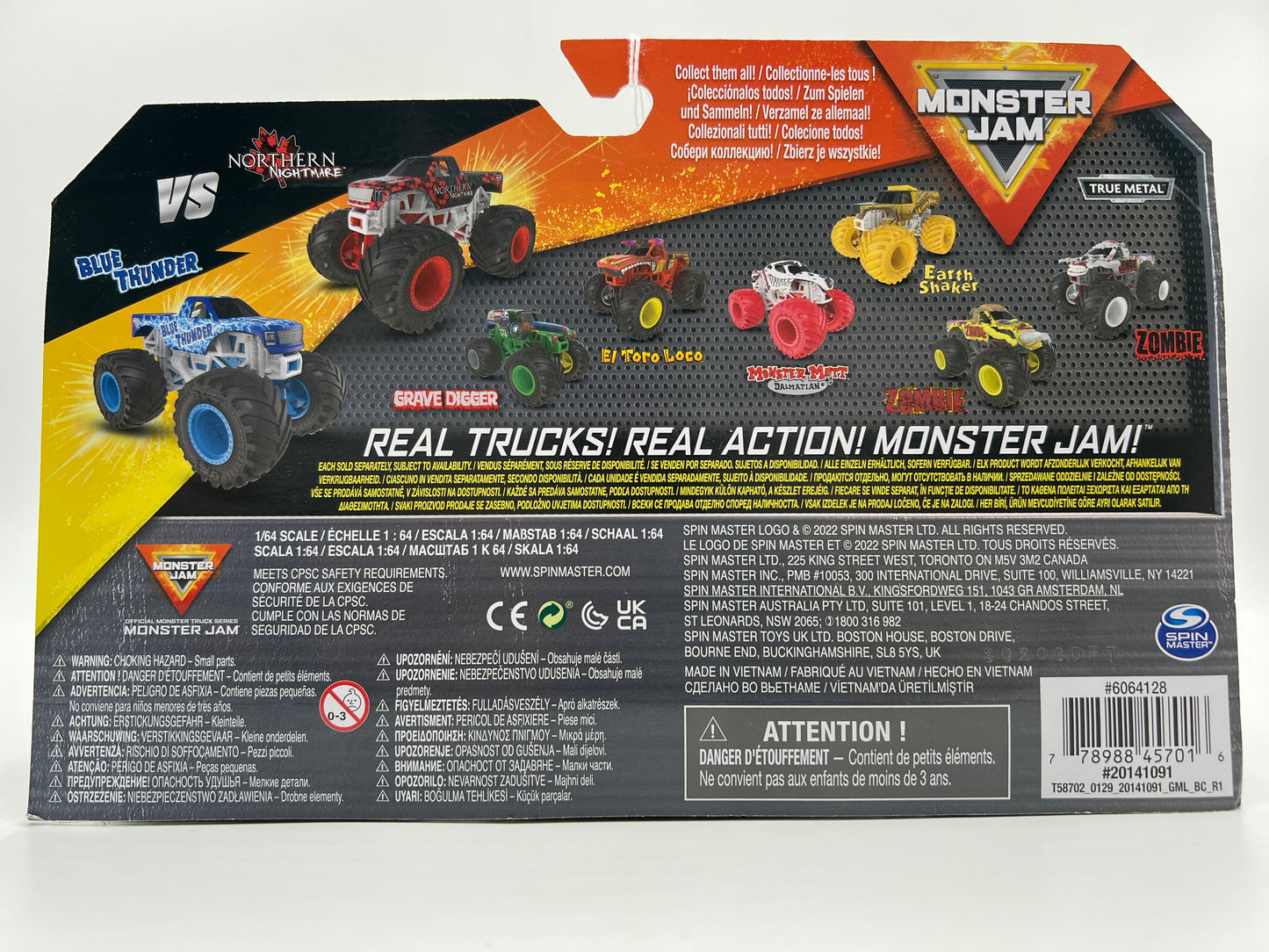 Monster Jam Series 24 2 Pack Blue Thunder Vs Northern Nightmare 136B
