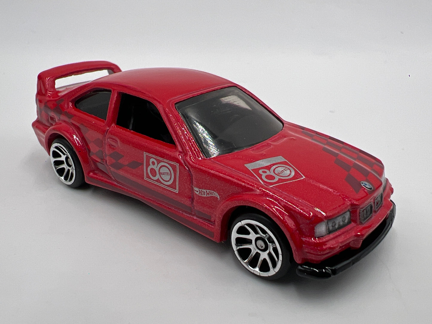 2025 Hot Wheels Silver Series Mattel 80th Anniversary Box Set BMW E36 M3 Race Red Loose