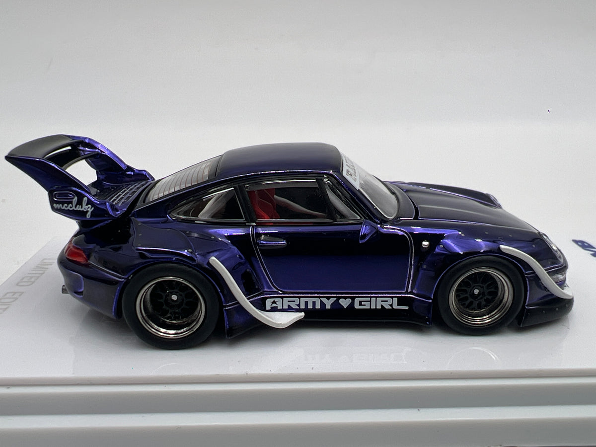 Almost Real Kaizo #29 CHASE Porsche RWB 993 Army Girl Purple Chrome