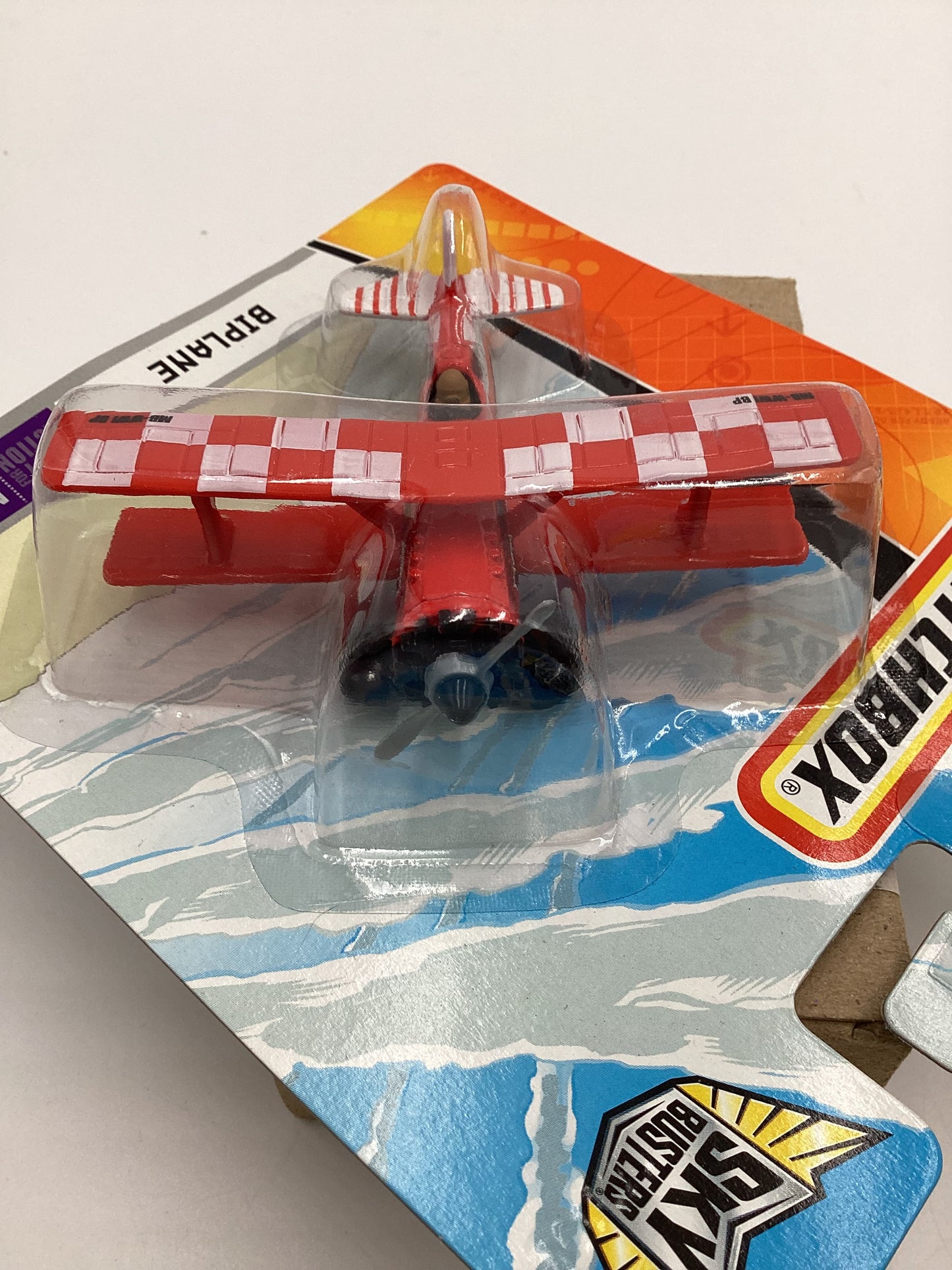 2008 Matchbox Skybusters N7588 Biplane Red 114D