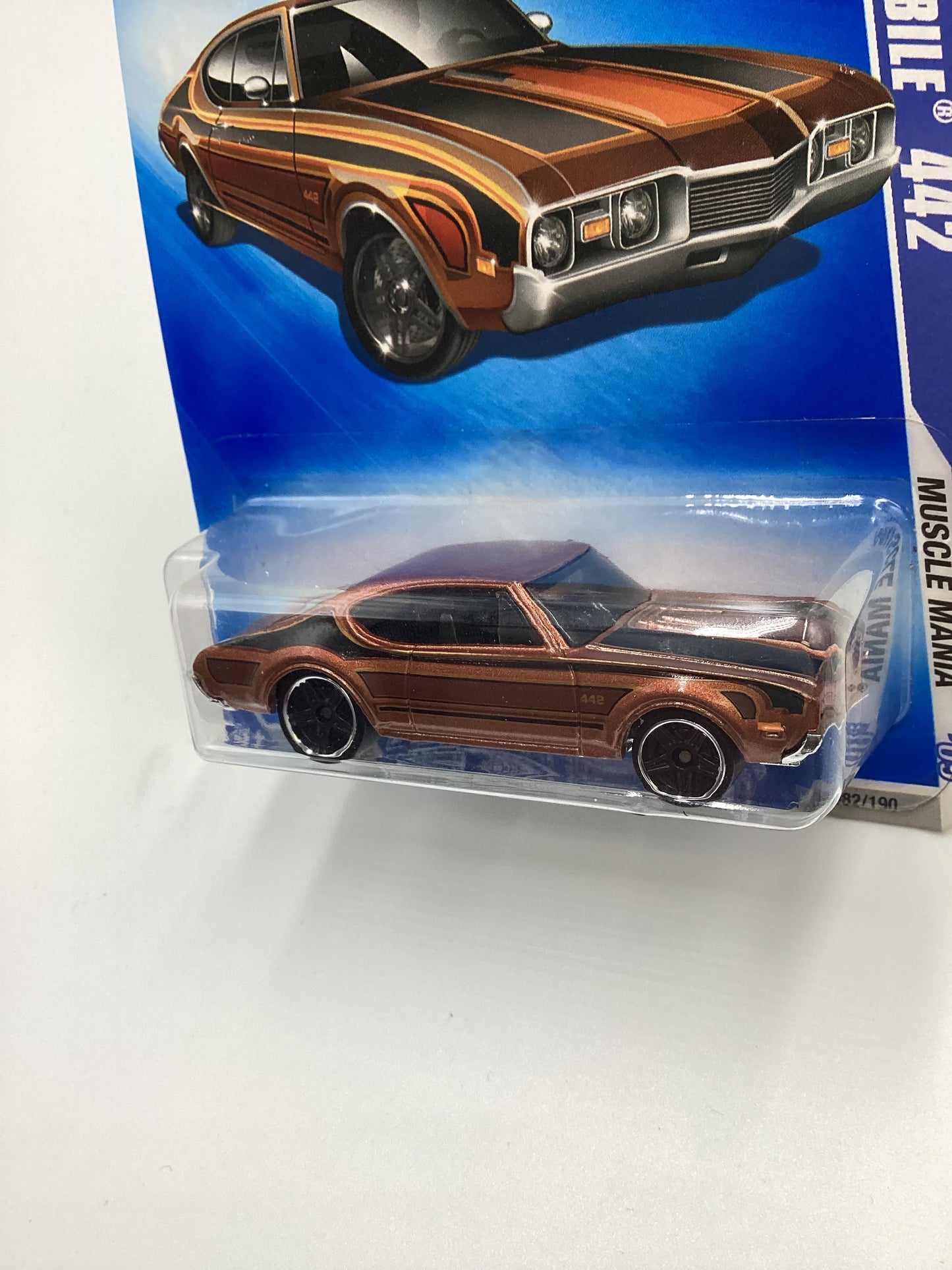 2009 Hot Wheels #082 Olds 442 Brown 54H