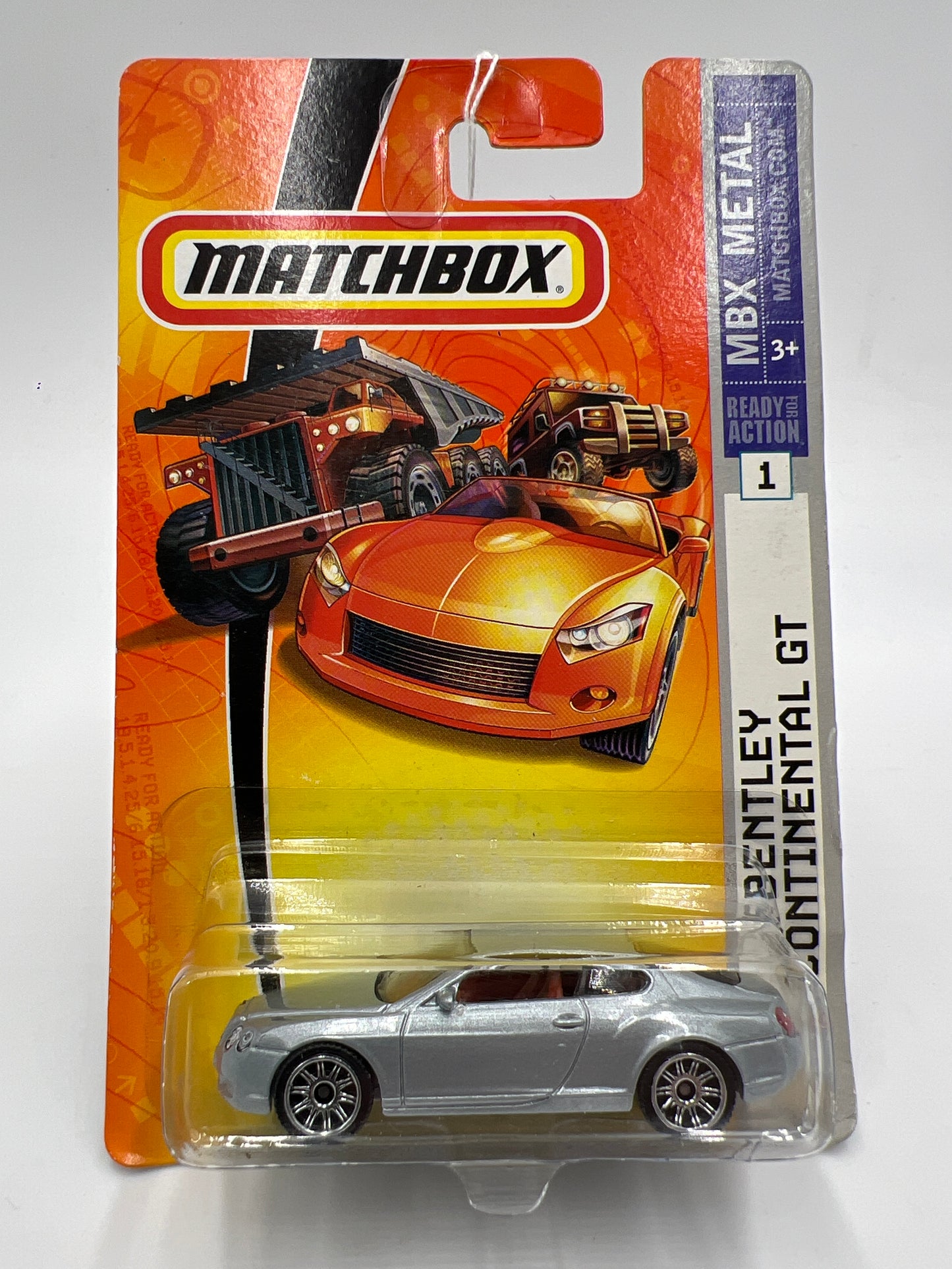 Matchbox MBX Metal #1 Bentley Continental Silver 217F