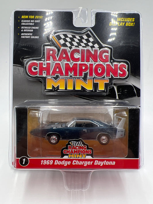 2016 Racing Champions Mint #1 1969 Dodge Charger Daytona Blue 180i