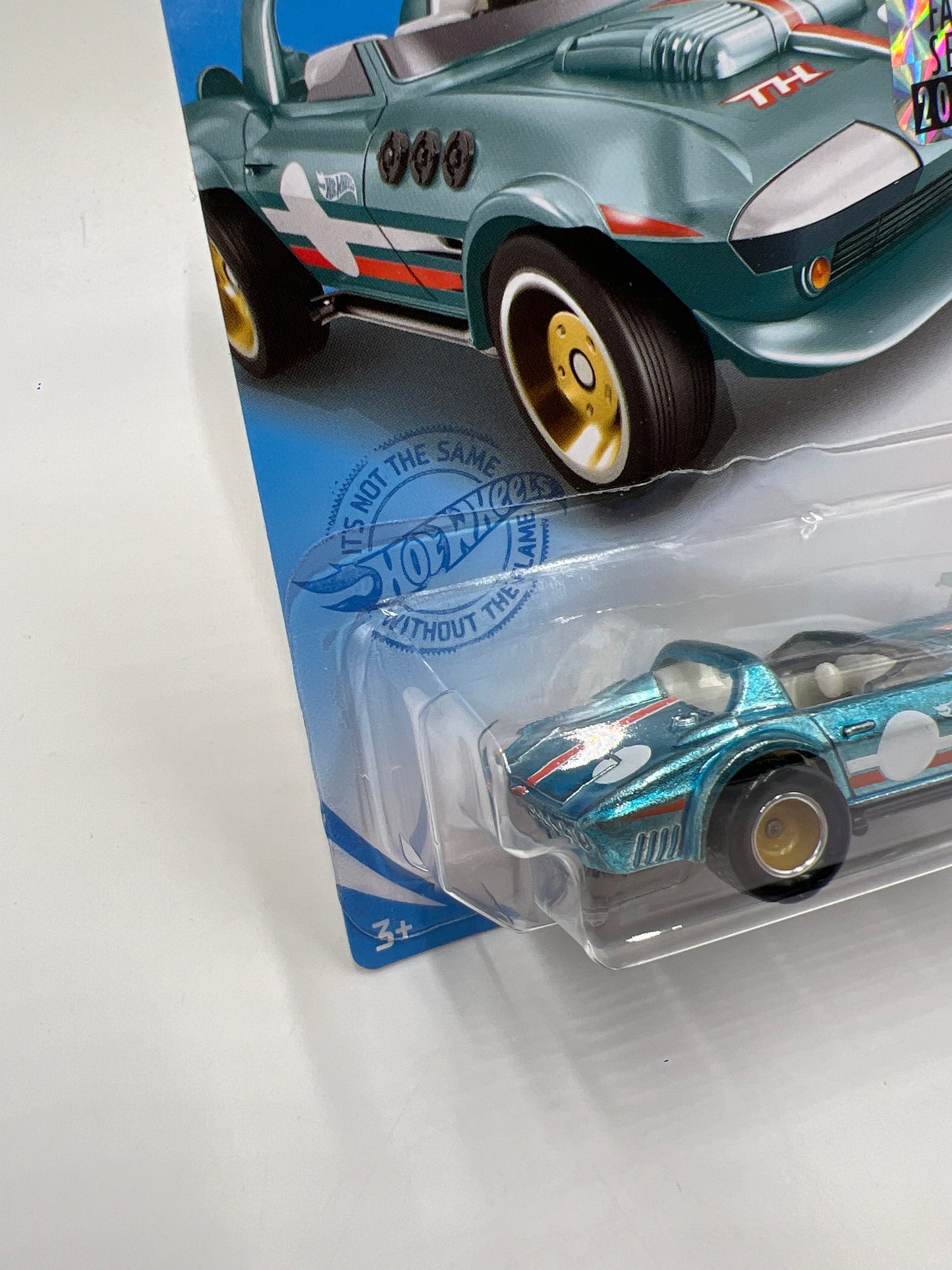 2021 Hot Wheels Factory Sealed Super Treasure Hunt #37 Corvette Grand Sport Roadster Light Blue W/Protector