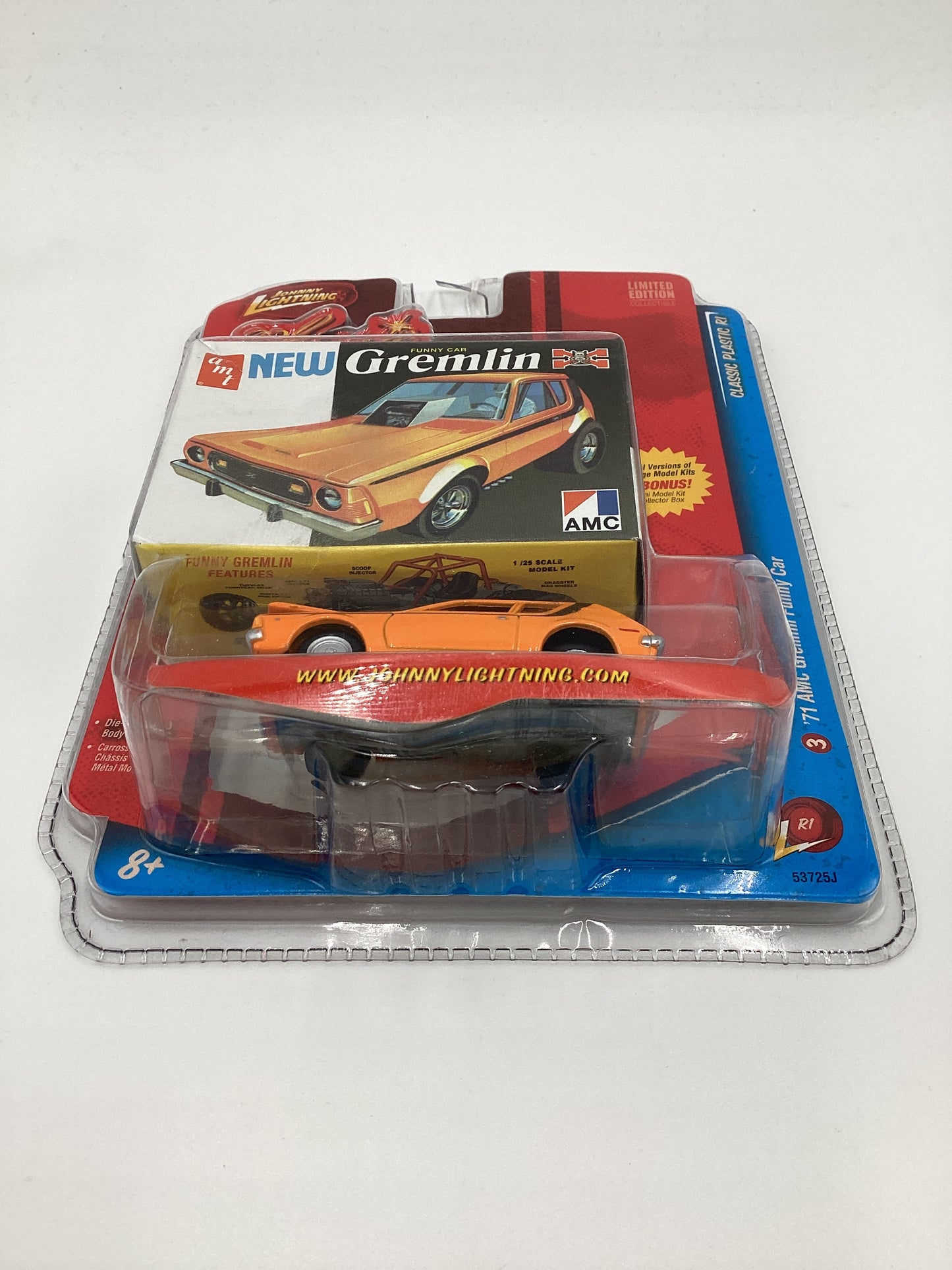 Johnny lightning Classic Plastic Release 1 #3 71 AMC Gremlin Funny Car Orange 232C