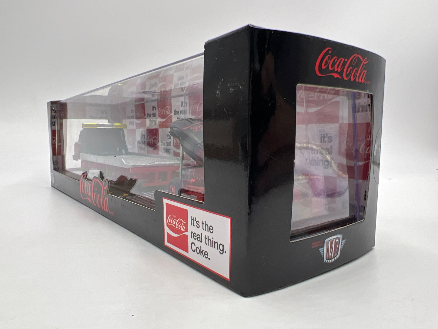 M2 Machines Auto Haulers CHASE Coca Cola 1966 Ford C-950 & 1969 Ford Mustang Funny Car TW27