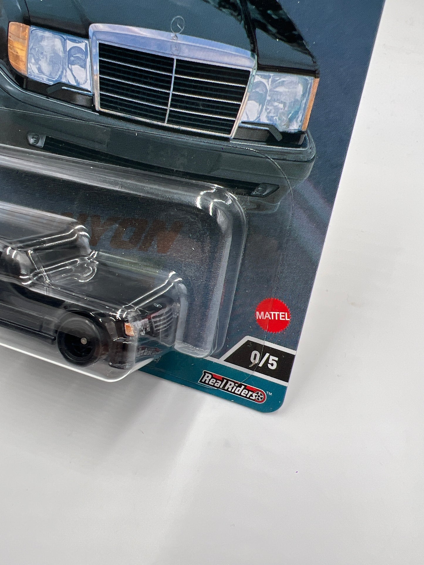 Hot Wheels Premium Car Culture Canyon Warriors CHASE #0 Mercedes-Benz 500 E Black W/Protector