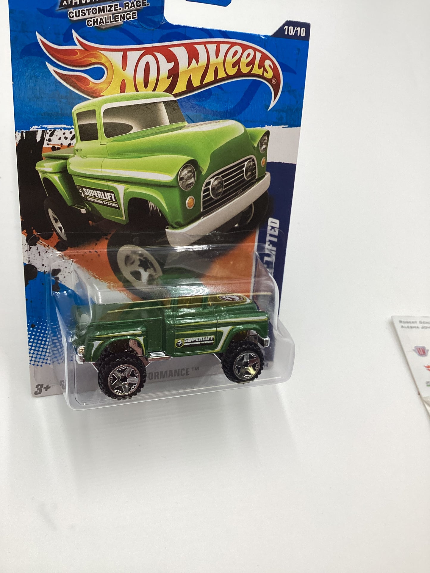 2011 Hot wheels #140 56 Flashsider Lifted Green