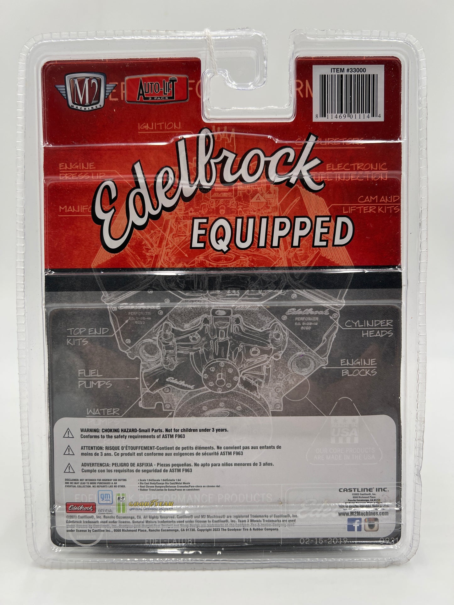 M2 Machines Auto-Lift 2 Pack Edelbrock 1979 Chevrolet Silverado Red R25