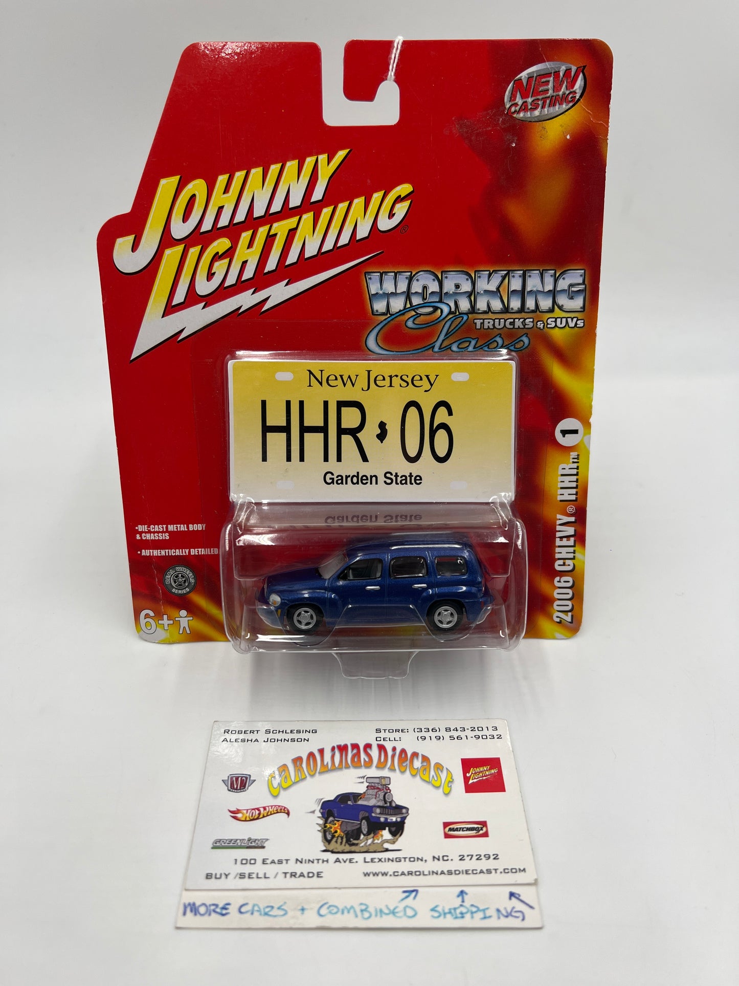 Johnny Lightning Working Class #1 2006 Chevy HHR Blue Card Not Perfect 220D