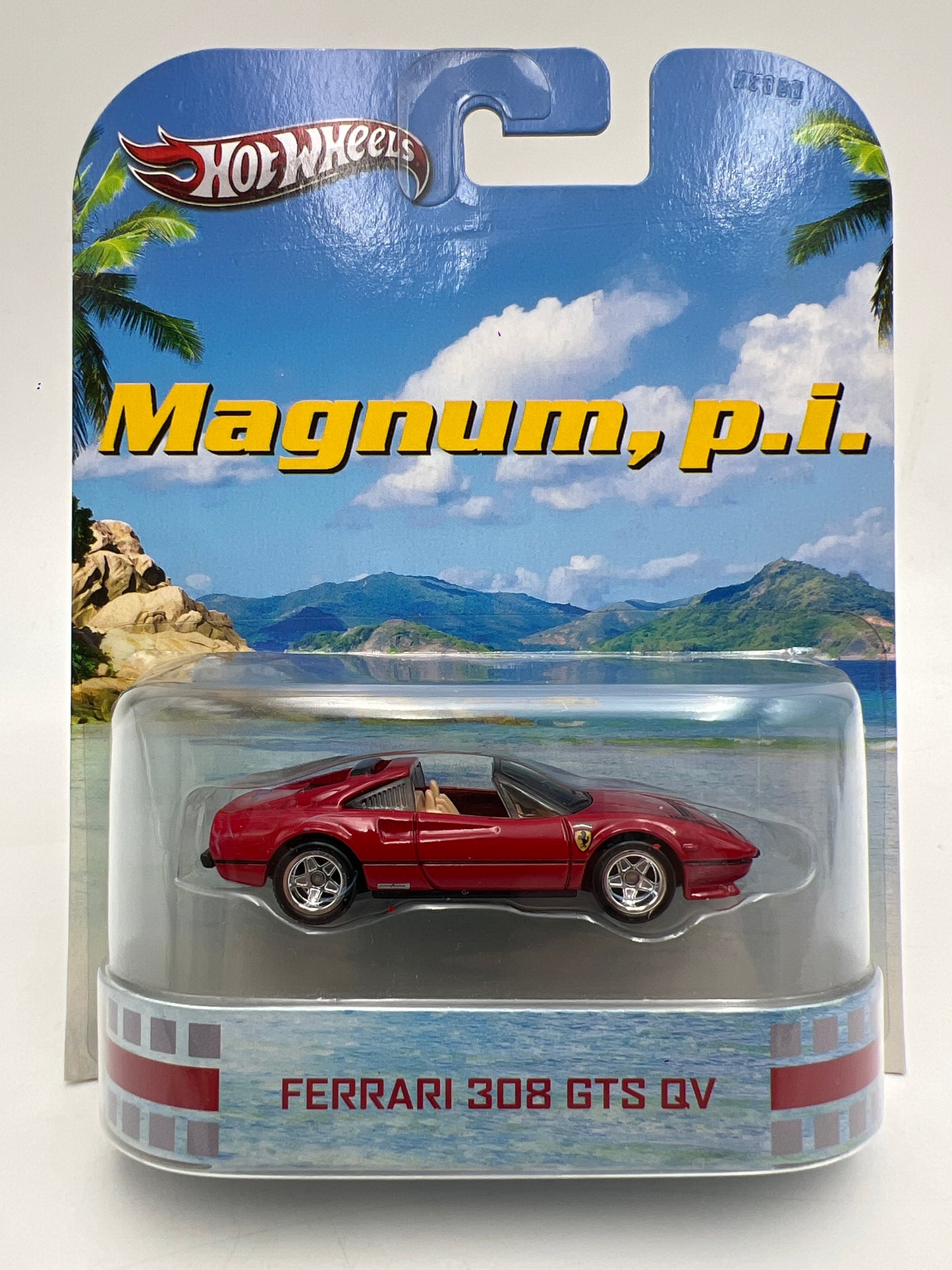 Hot Wheels Retro Entertainment Magnum PI Ferrari 308 GTS QV W/Protector Blister Not Perfect