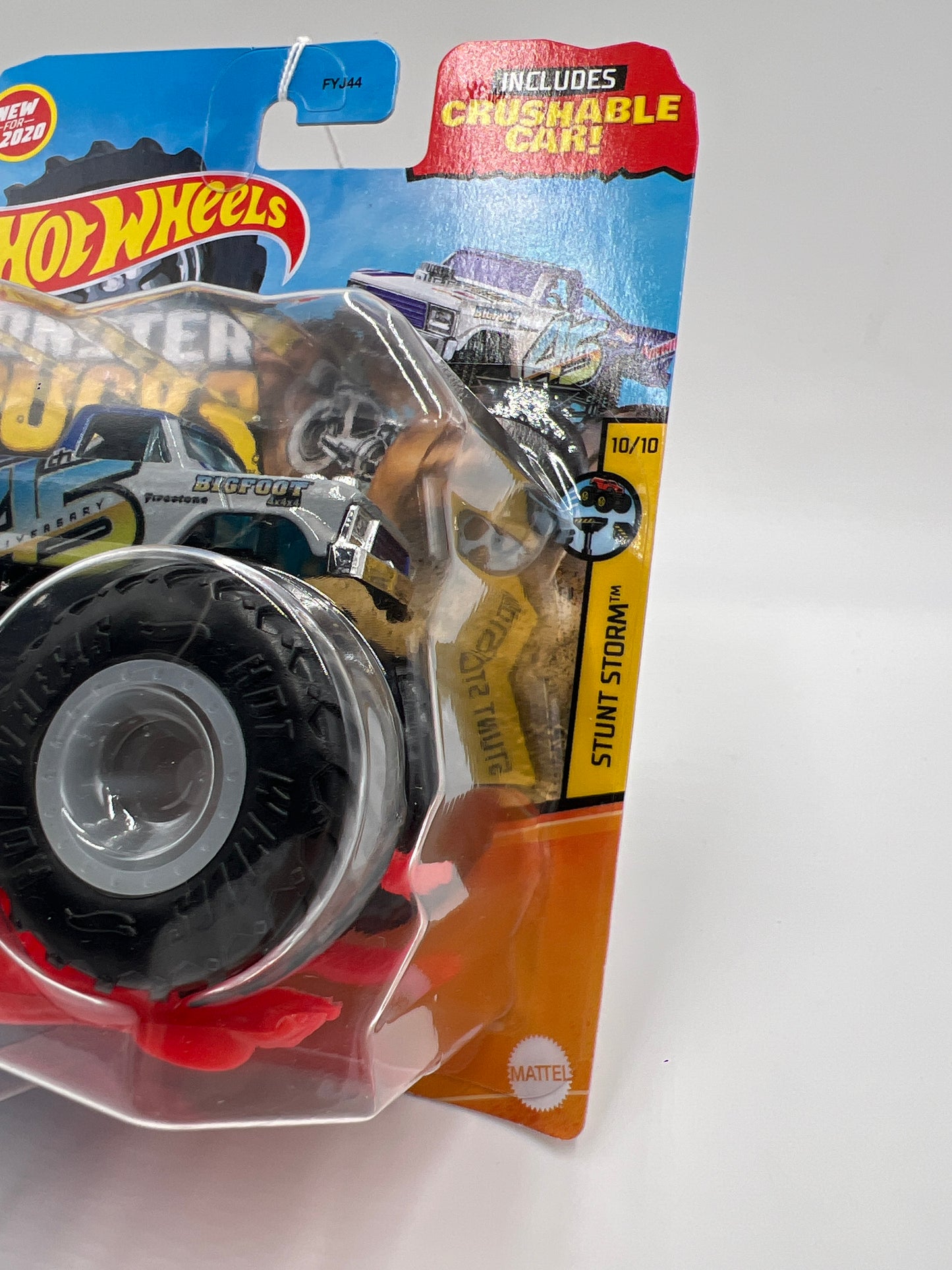 2020 Hot Wheels Monster Trucks Stunt Storm #70 Bigfoot 45th Anniversary 135E