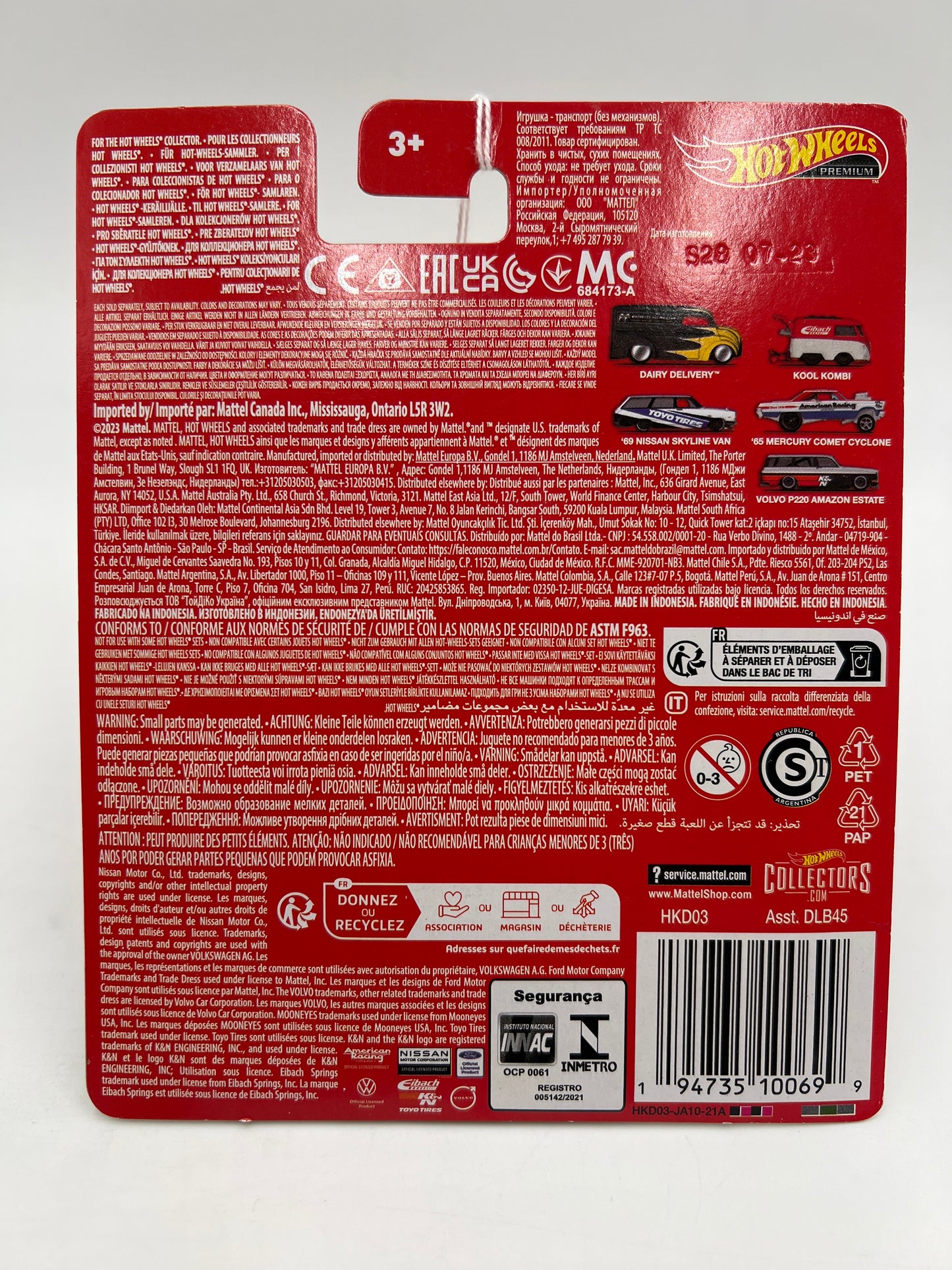 2023 Hot Wheels Pop Culture #2 Eibach Kool Kombi Red/White 262B