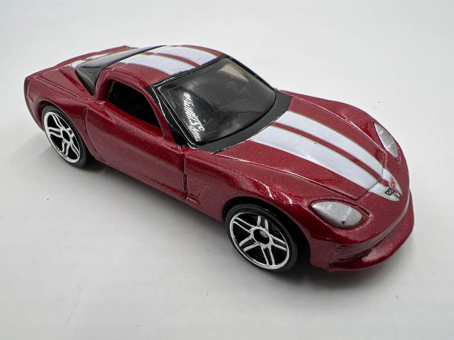 Hot Wheels 2007 Mystery Cars C6 Corvette Red Loose