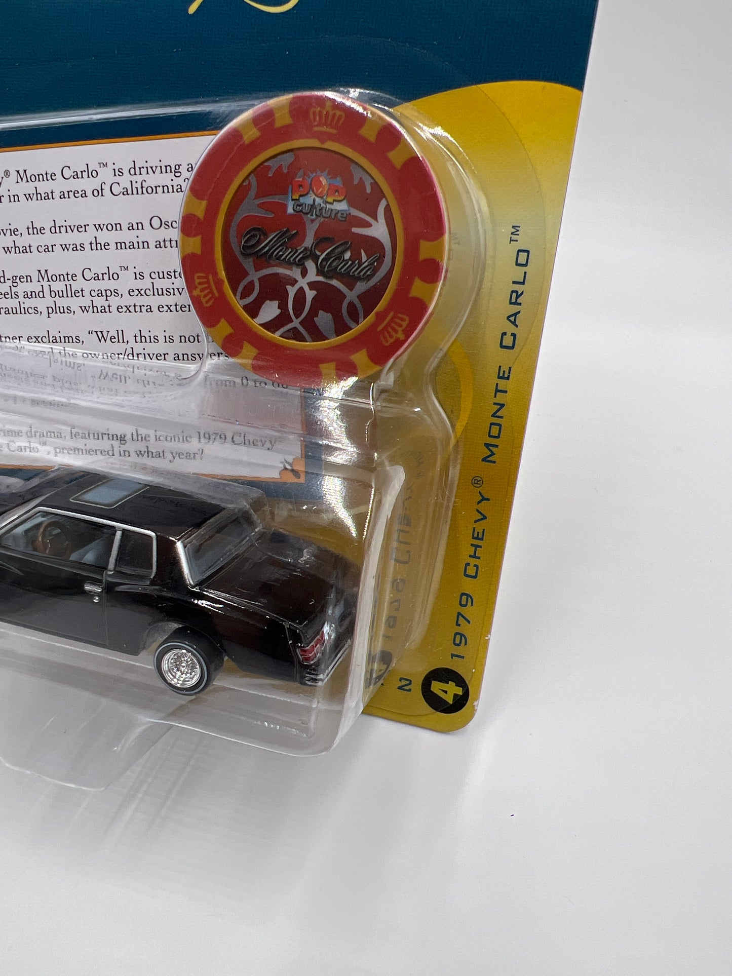 Johnny Lightning Pop Culture Trivial Pursuit Release 2 #4 1979 Chevy Monte Carlo Black