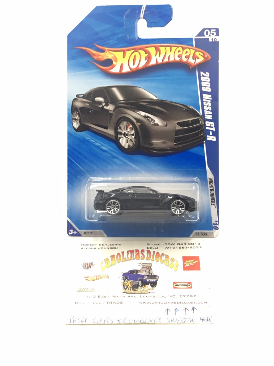 2010 Hot Wheels #101 2009 Nissan GT-R