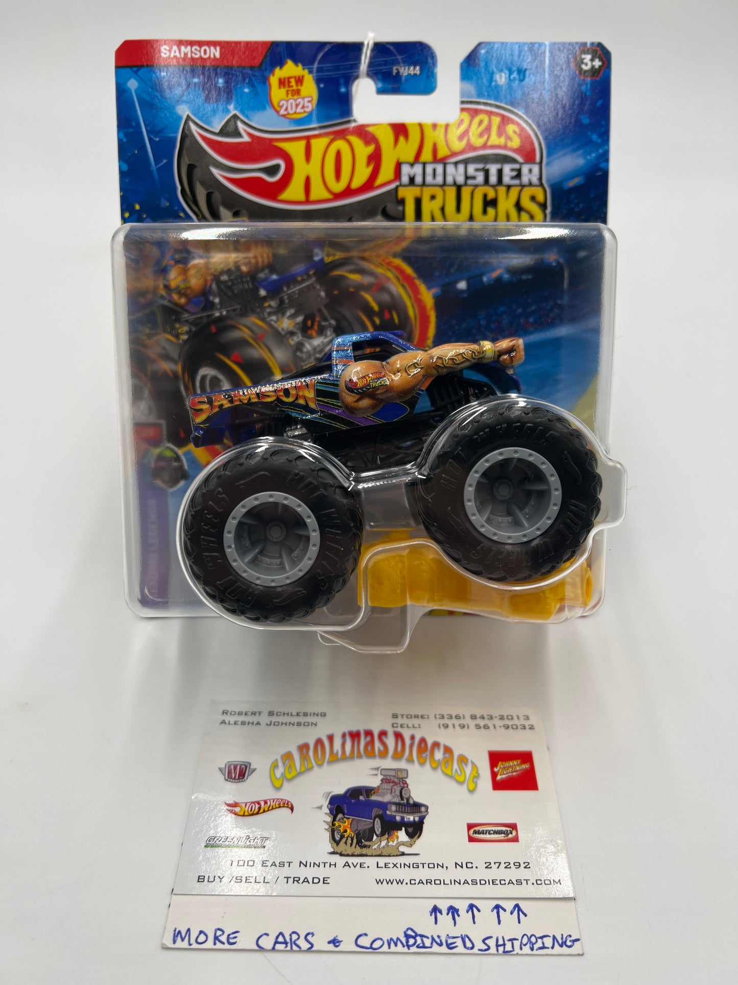 2025 Hot Wheels Monster Trucks Leading Legends #2 Samson Blue 134D