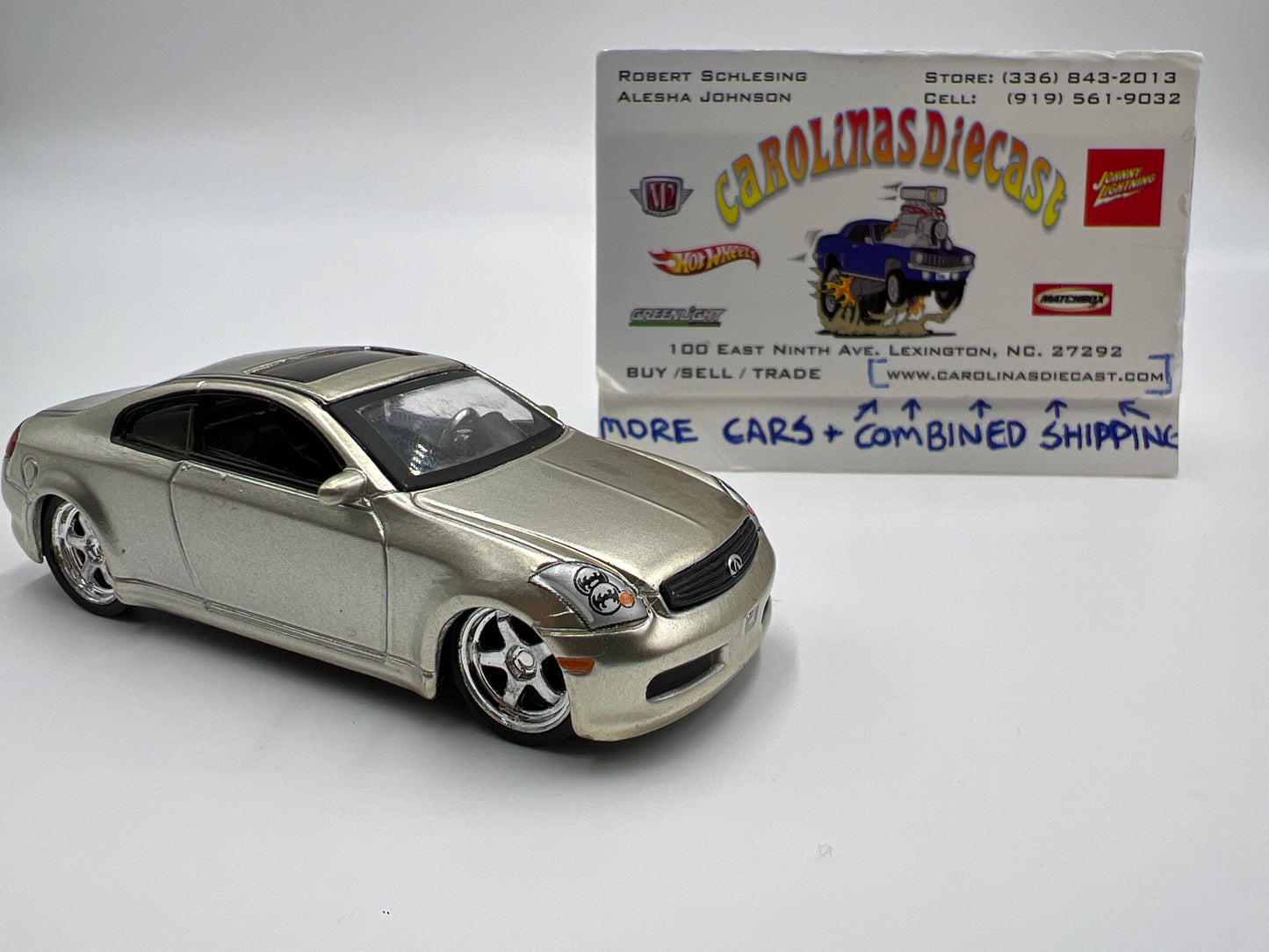 Jada Toys Dub City 2003 Infiniti G35 Silver Loose