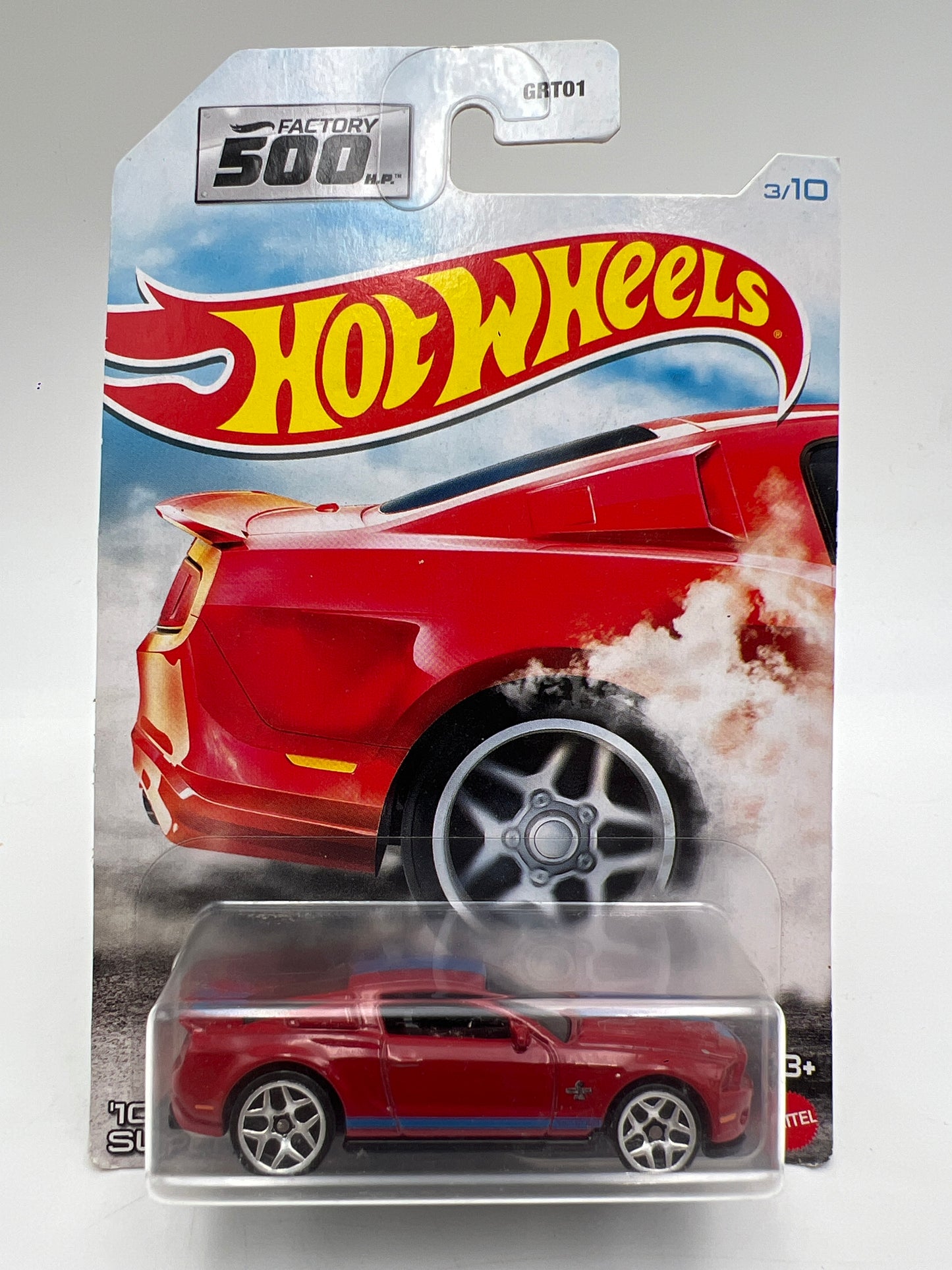 Hot Wheels Factory 500 HP #3 10 Shelby GT500 Super Snake Red 167C