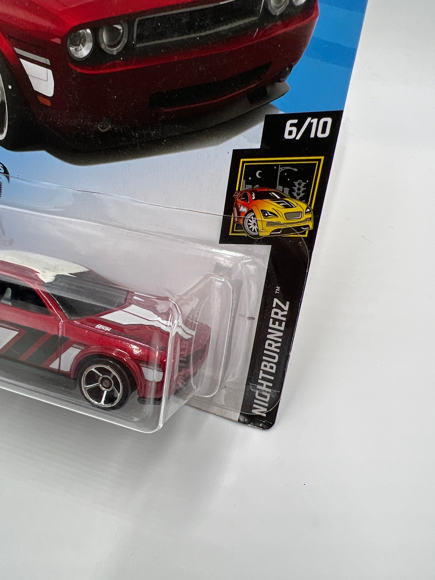 2019 Hot Wheels Nightburnerz #179 Dodge Challenger Drift Car Red 40C