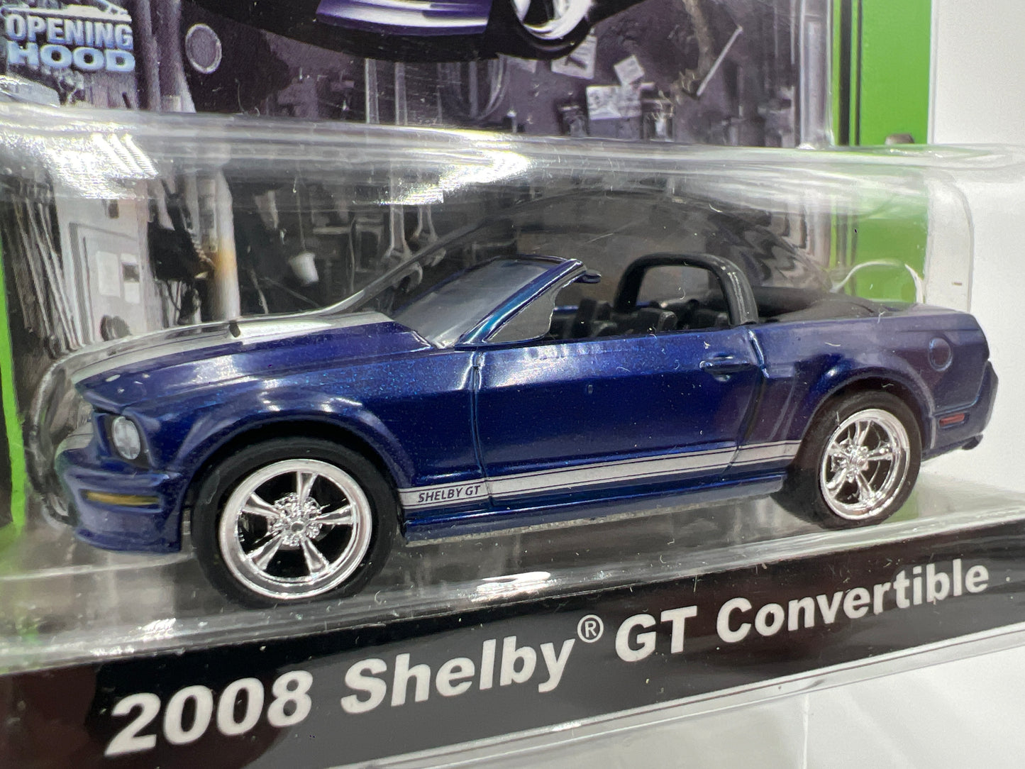 Greenlight Muscle Car Garage Series 6 2008 Shelby GT Convertible Blue 176C