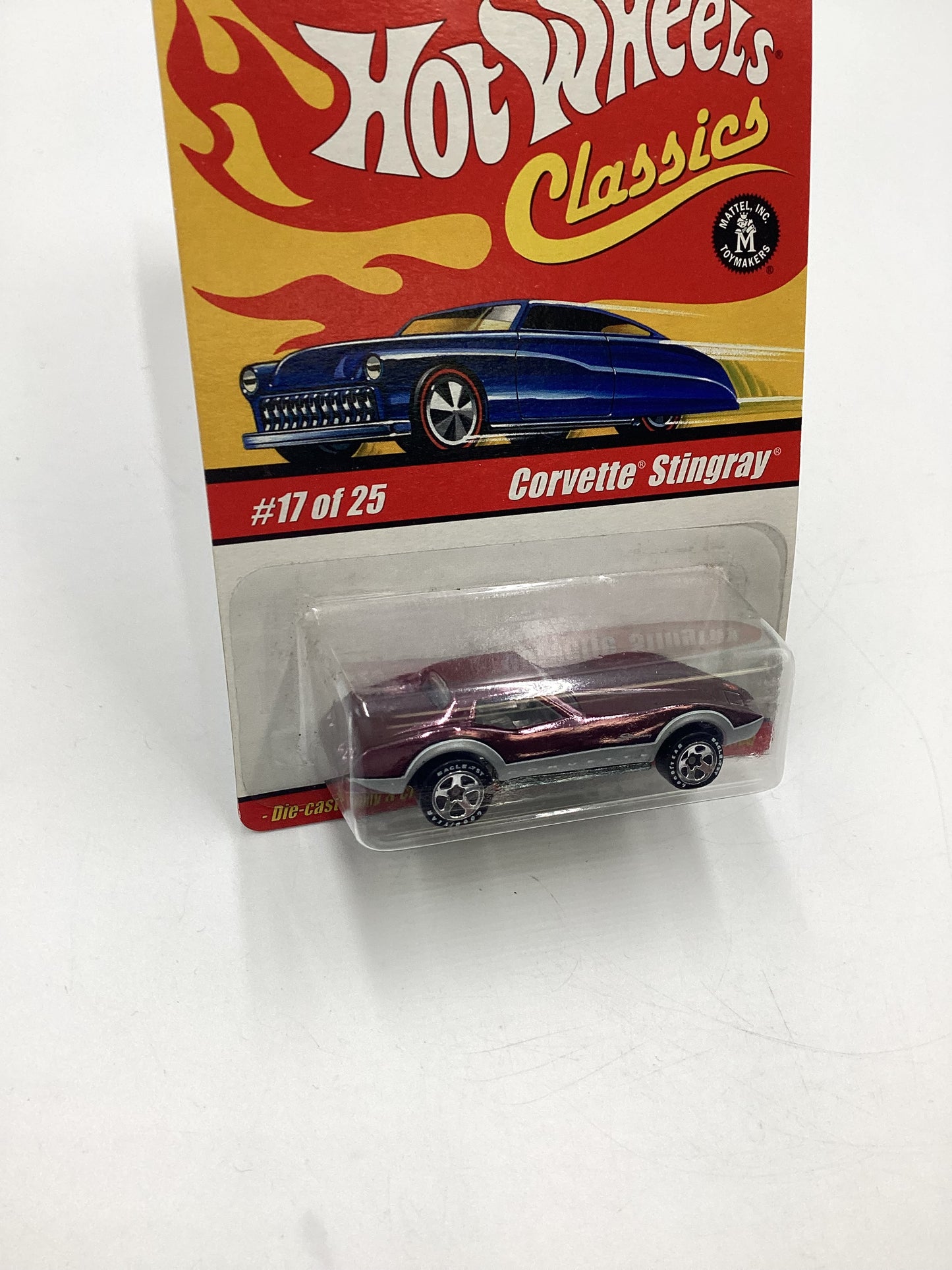 Hot Wheels Classics Series 1 #17 Corvette Stingray Purple