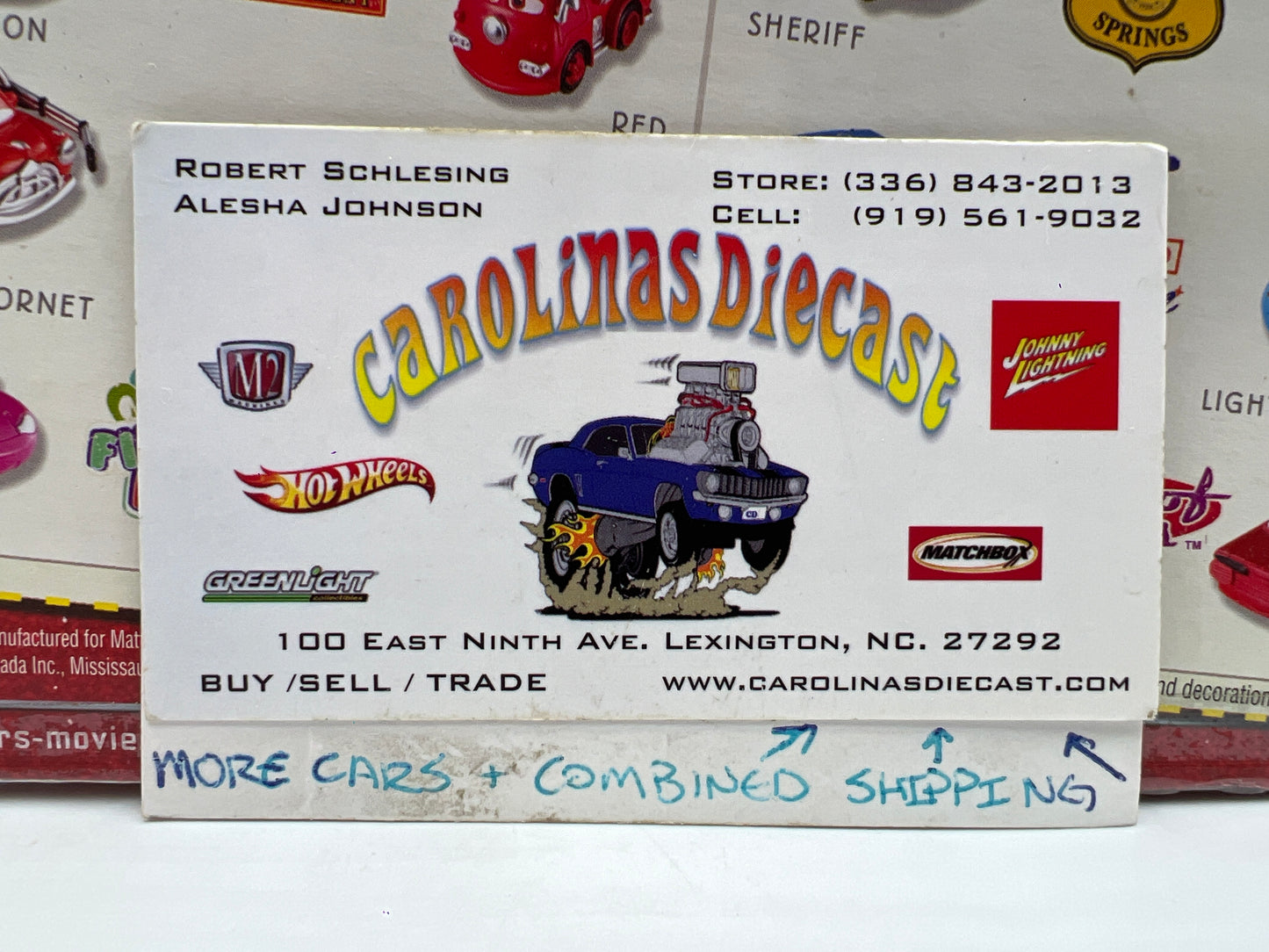 Disney Pixar The World Of Cars 2 Pack Mini Adventures Lightning McQueens Team #1 139G