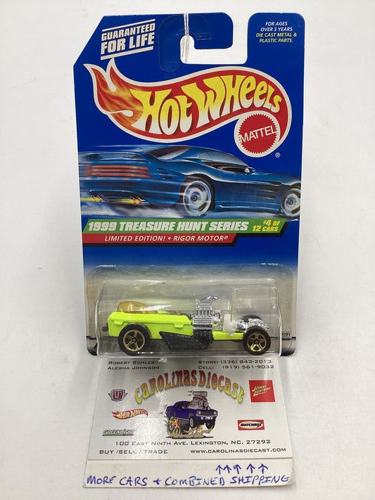 1999 Hot Wheels Treasure Hunt Series 4/12 Rigor Motor #932 (Cracked Blister) 277O