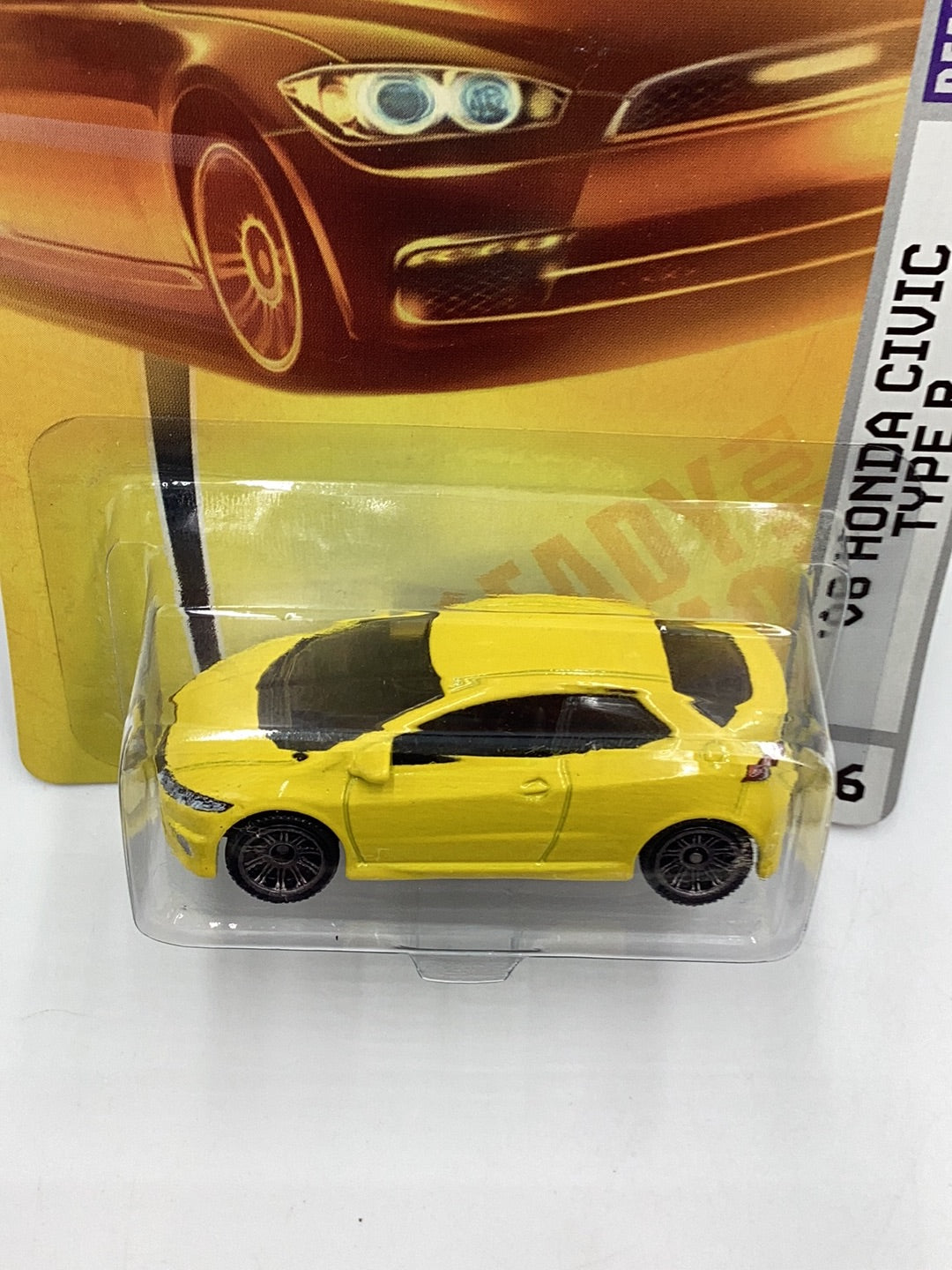 Matchbox #26 08 Honda Civic Type R yellow 210A