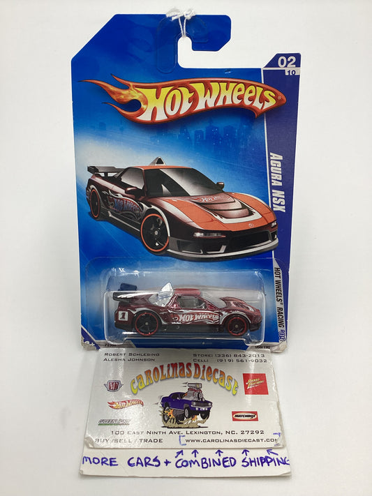 2009 Hot Wheels #68 Acura NSX Maroon 106A