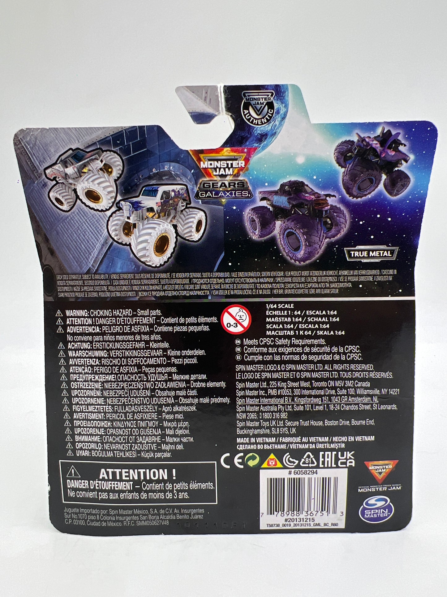 Monster Jam Walmart Exclusive Gears And Galaxies Pirates Curse Blister Not Perfect