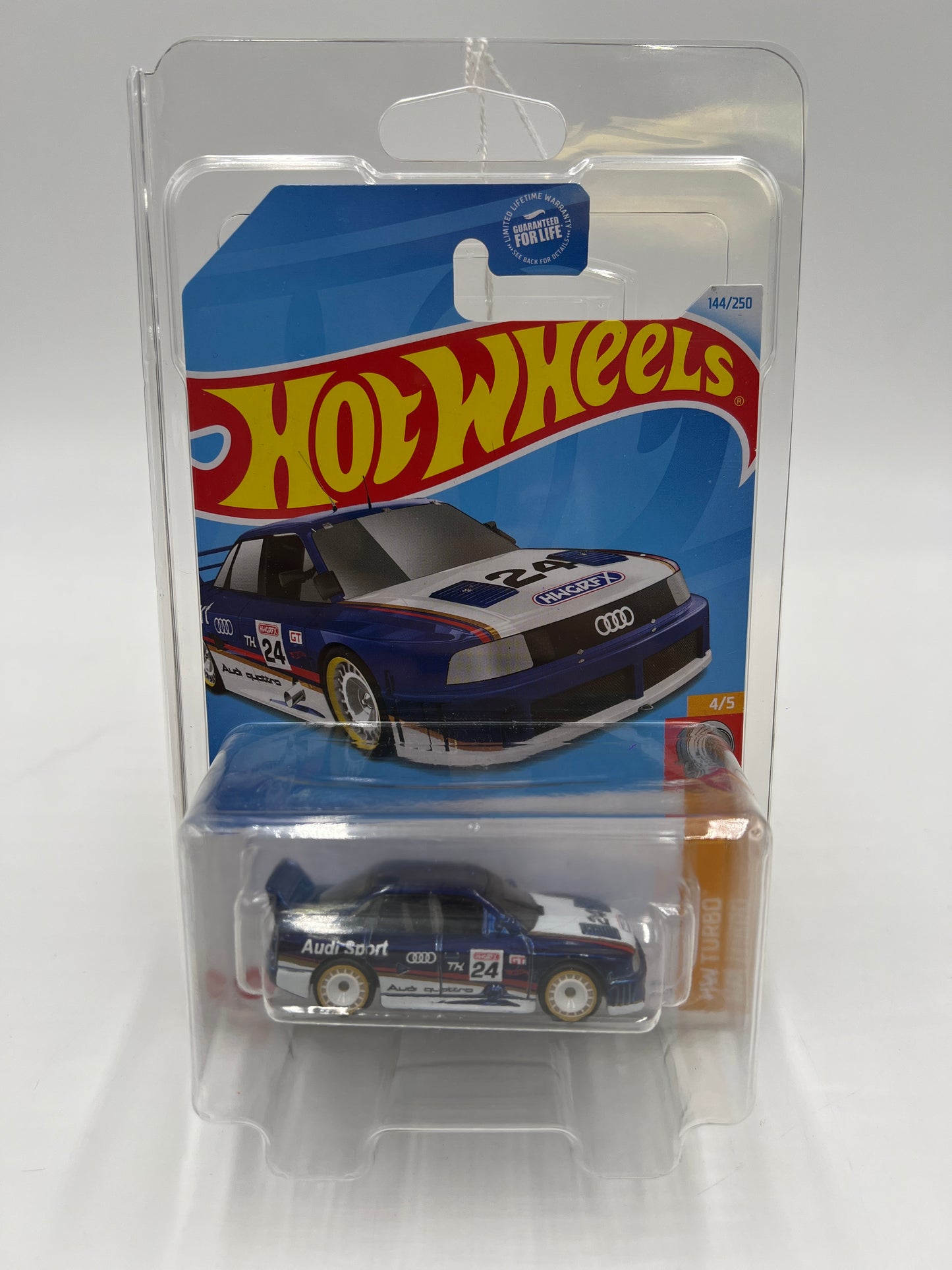 2024 Hot Wheels #144 Super Treasure Hunt Audi 90 Quattro Blue W/Protector