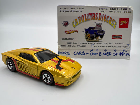 2011 Hot Wheels The Hot Ones CHASE Ferrari 512M Yellow Loose