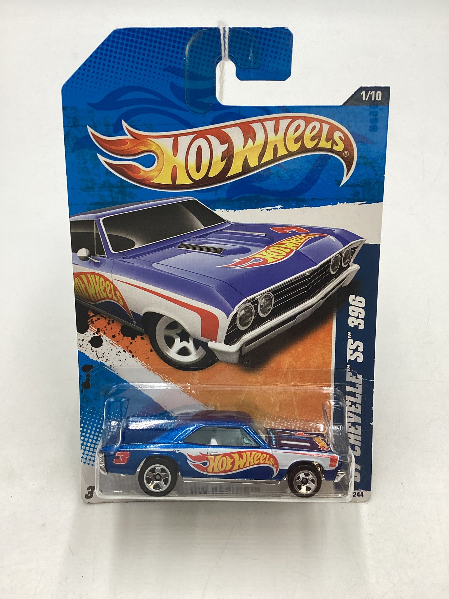 2011 Hot wheels #151 67 Chevelle SS 396 Blue 11G