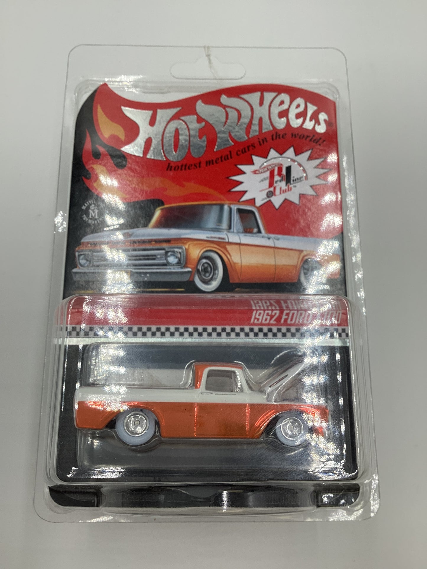 2022 Hot Wheels RLC #13266/25000 1962 Ford F100 Orange with protector