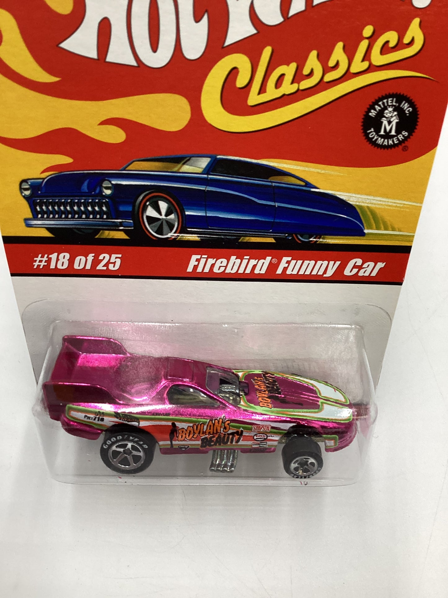 Hot Wheels Classics Series 1 #18 Firebird Funny Car Pink SR