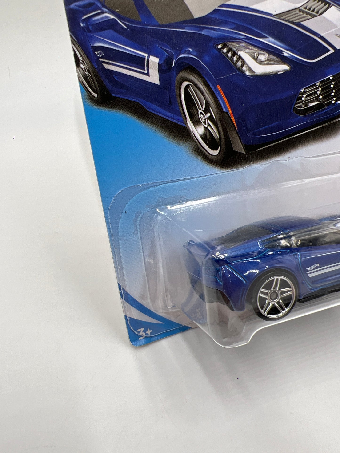 2018 Hot Wheels Then And Now #339 Corvette C7 Z06 Blue 1C