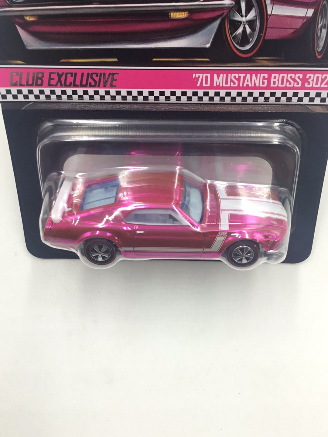 Hot wheels redline club 70 Mustang Boss 302 with protector