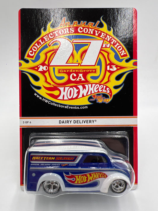 2013 Hot Wheels 27th Annual Collectors Convention CA #1588/2000 Dairy Delivery W/Protector