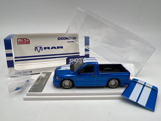 Shoom 64 Models 1:64 MiJo Exclusives x/3000 Dodge Ram SRT-10 Blue W/Accessories