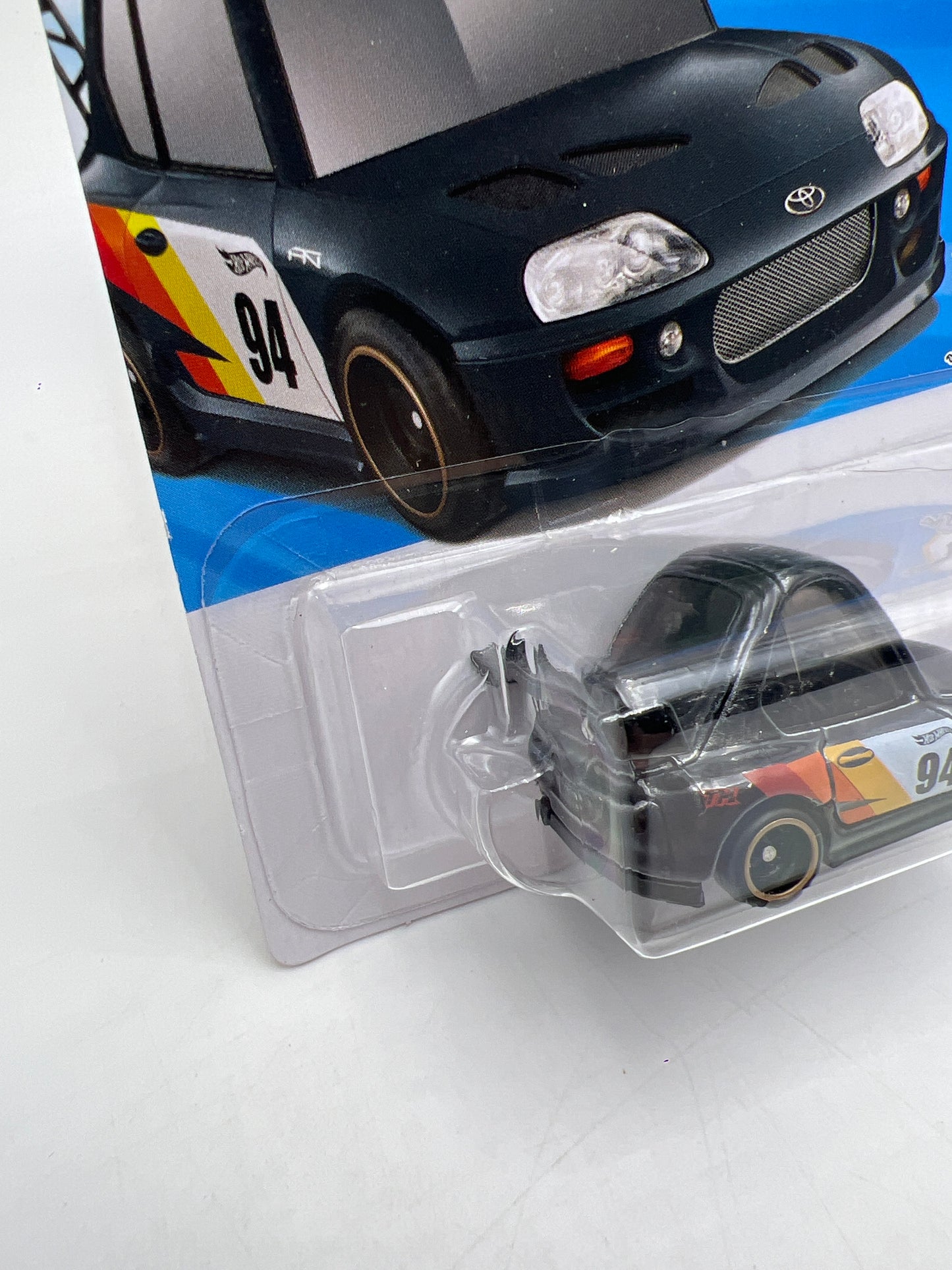 2026 Hot Wheels K Case Super Treasure Hunt #222 94 Toyota Supra Black W/Protector