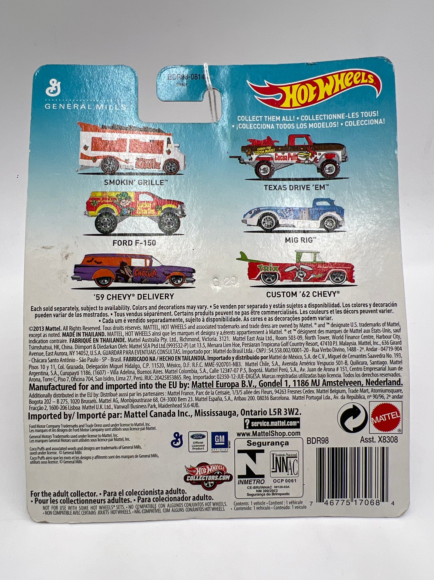 Hot Wheels Premium General Mills Cocoa Puffs Texas Drive Em