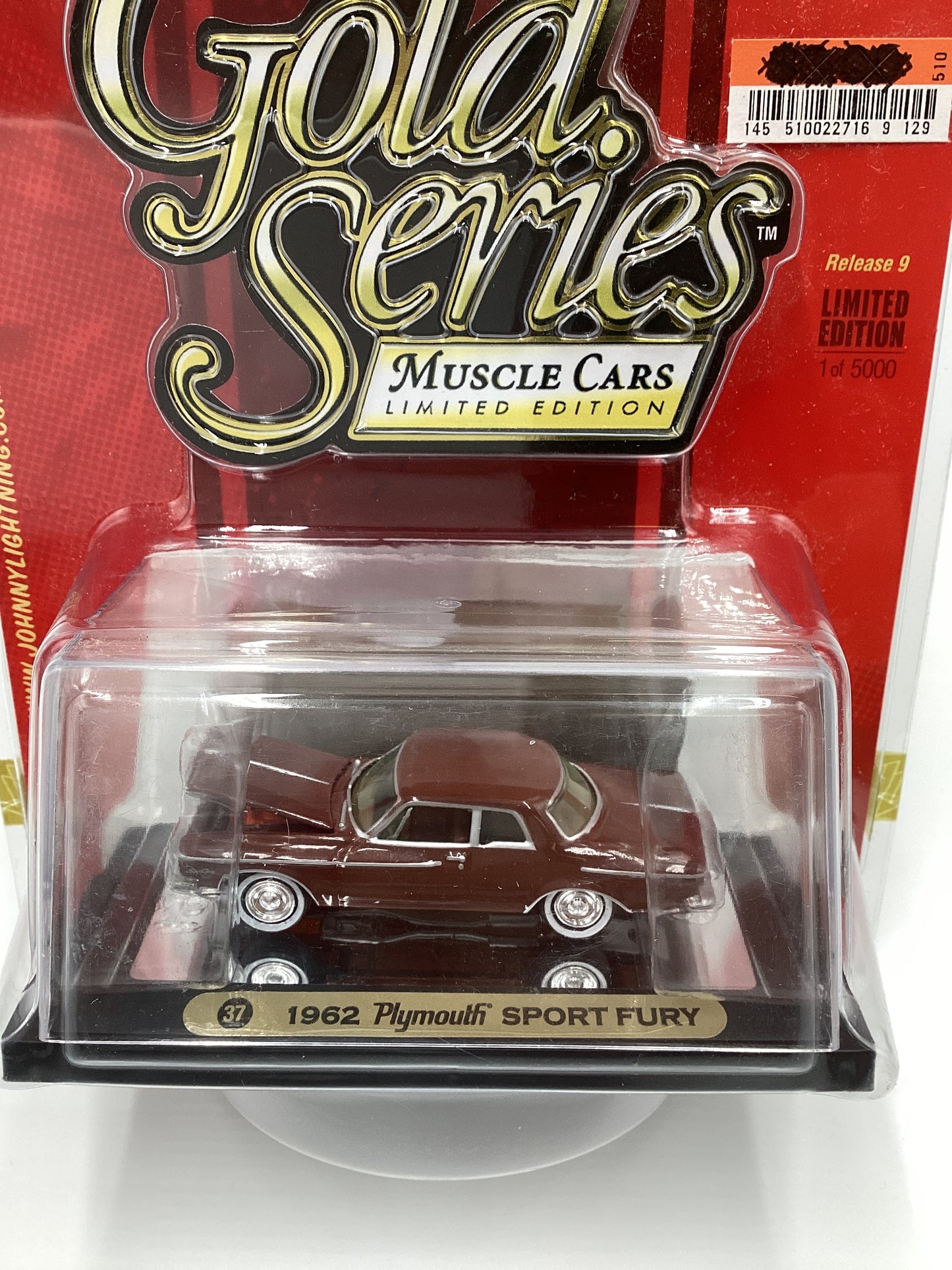 Johnny Lightning Gold Series Muscle Cars Release 9 #37 1962 Plymouth Sport Fury Brown 232H