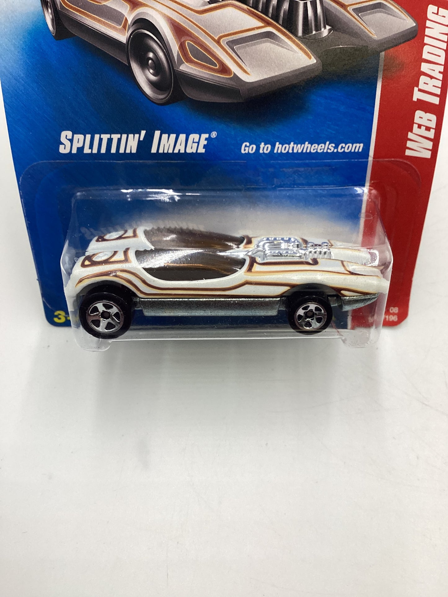 2008 Hot Wheels Web Trading Cars #96 Splittin Image White